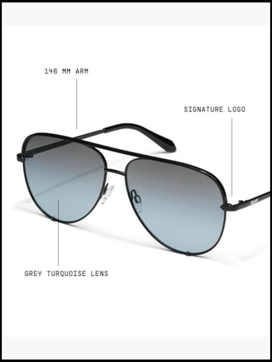 Extra-Oversized Aviator Sunglasses, UV Protected Lenses, Unisex